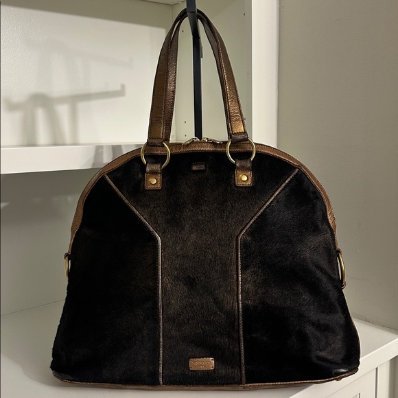 XL YSL Pony-hair Muse Shoulder Bag - Picture 1 of 16